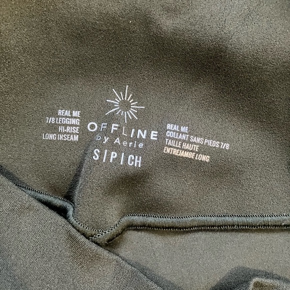OFFLINE BY AERIE Olive Green Real Me 7/8 Hi Rise Leggings Size Small Long - Picture 3 of 3